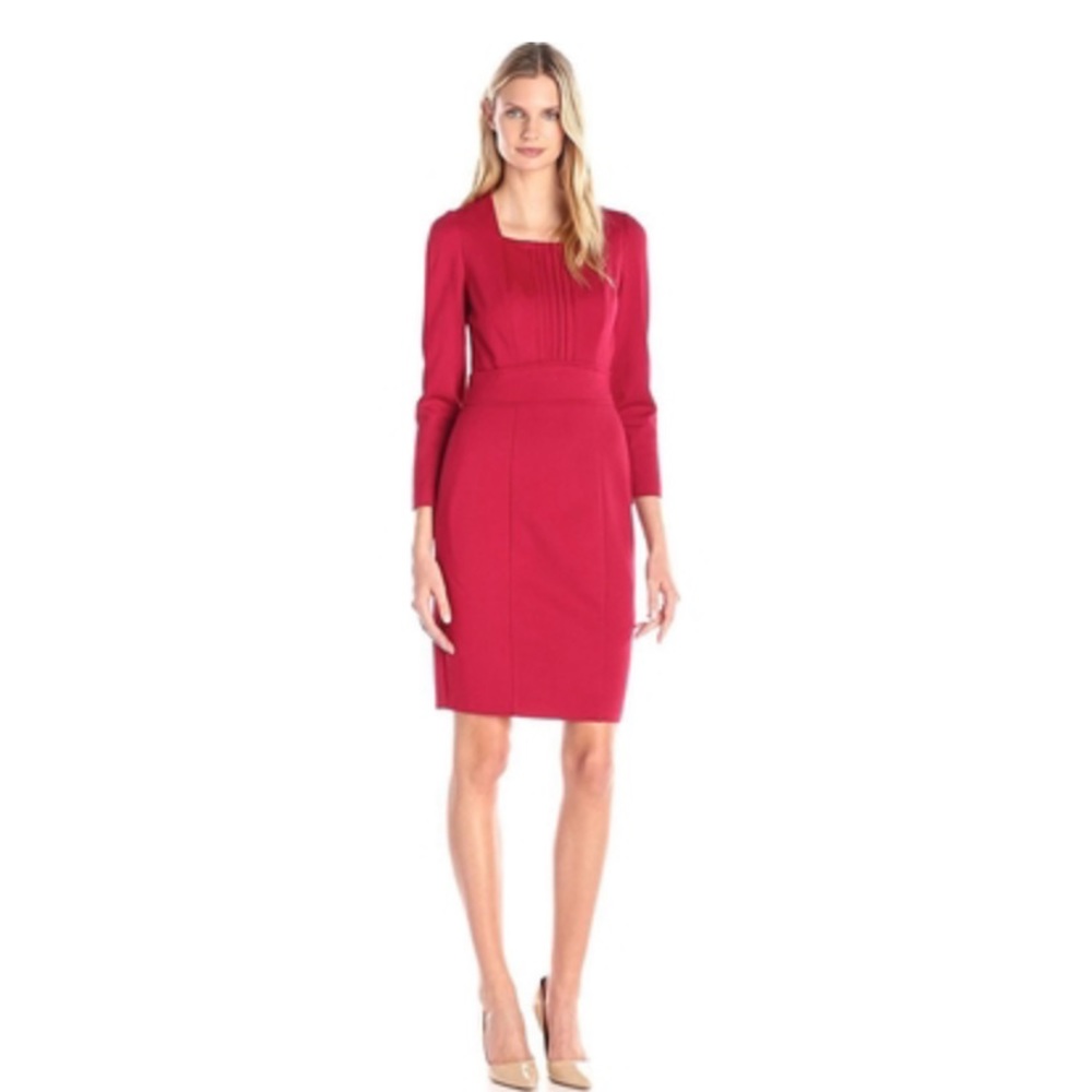 NWT BLACK ponte Adrienne’s Papell shift dress